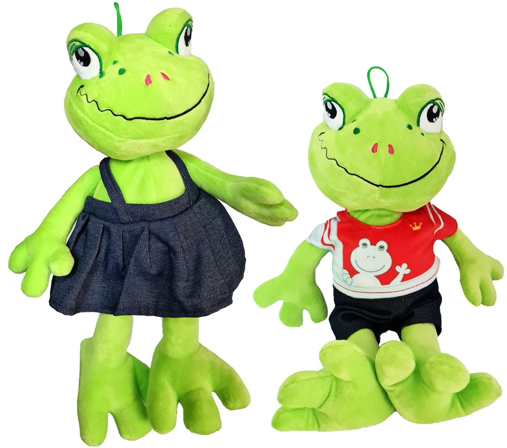 2-fach sortierte Frosch-Figur, ca. 25 cm hoch