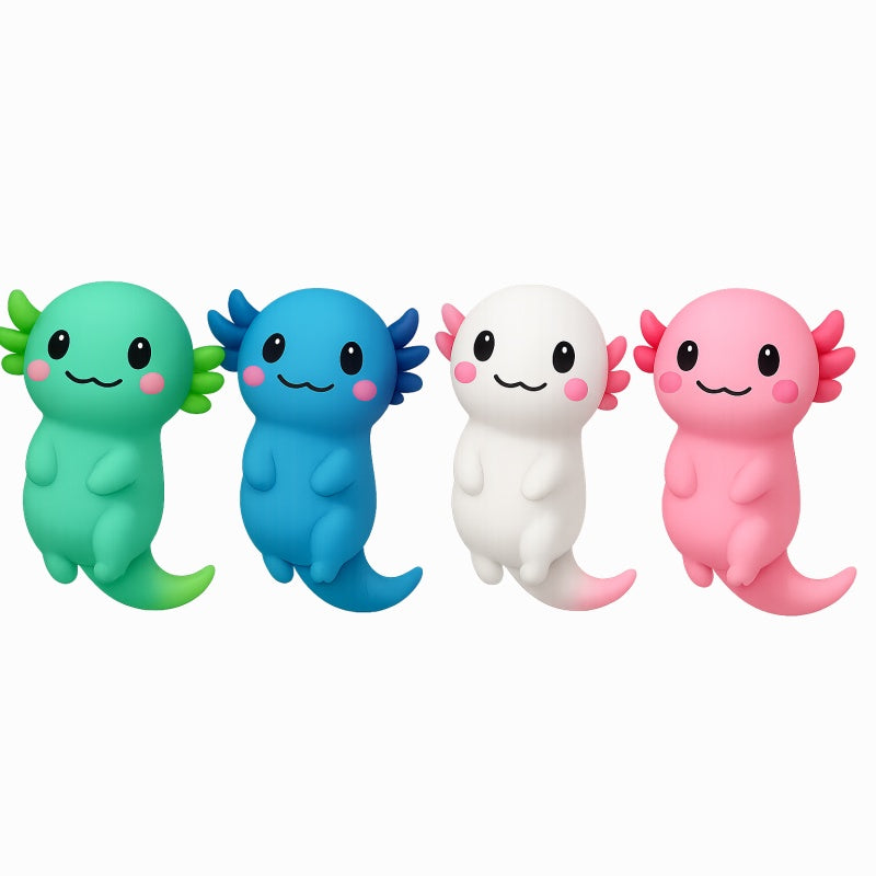 Axolotl Quetschtier Antistress 10cm - Squeezy Spielzeug