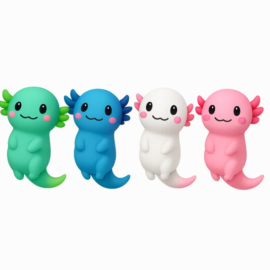 Axolotl Quetschtier Antistress 10cm - Squeezy Spielzeug