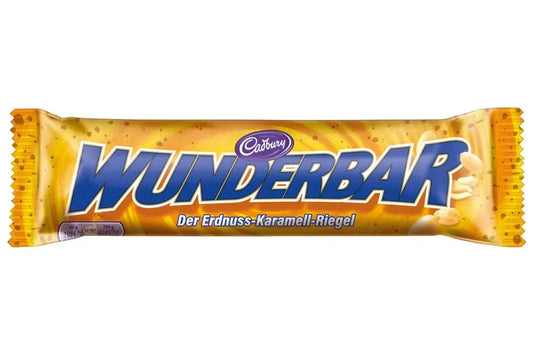 Cadbury Wunderbar Schokoladenriegel 49g - Karamell, Erdnüsse, Nougat candytoys.ch Switzerland