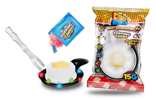 Candy Gangs Eggy Boom Boom 15g - Fruchtige Kaubonbons mit knusprigem Überzug 1 Stück