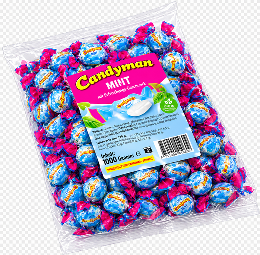 Candyman Minz Bonbons Vegan 1000g MHD: 04.09.2027