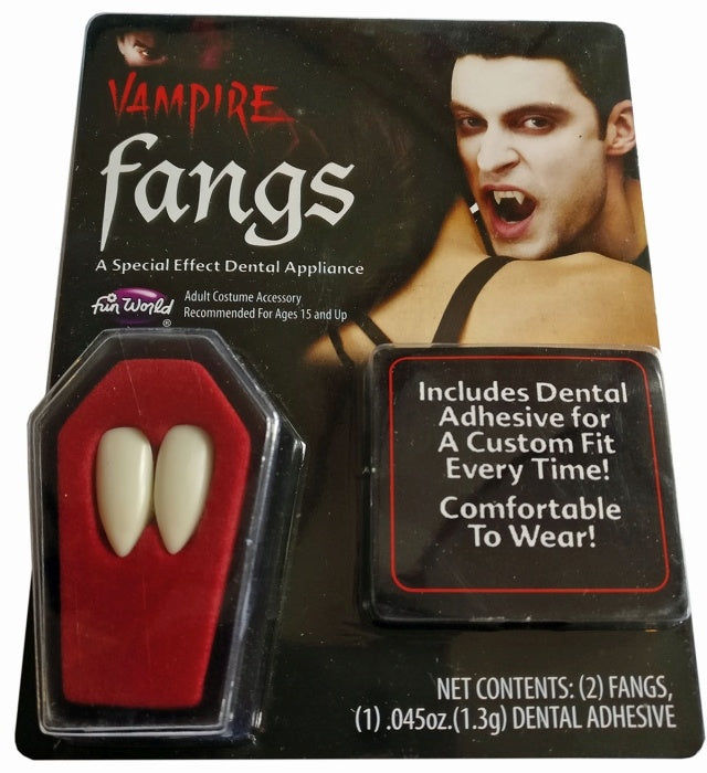 candytoys.ch 1 Paar Profi-Vampirzähne im Sarg, mit Haftmasse candytoys.ch Switzerland