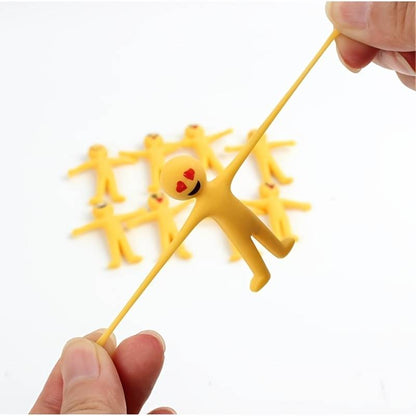 candytoys.ch 10 Stück dehnbare gelbe Figuren aus TPR, kreatives Stressabbau-Spielze