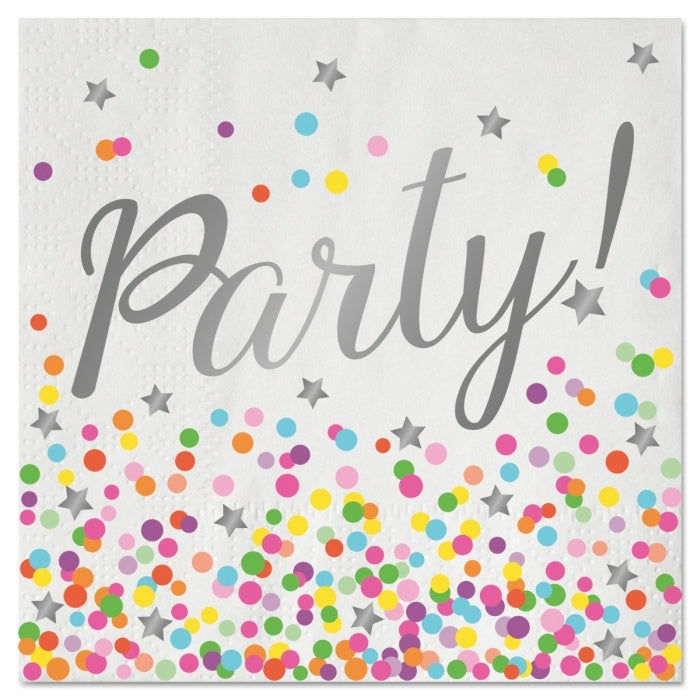 candytoys.ch "16 Papier-Servietten ""Party"", ca. 33x33 cm" candytoys.ch Switzerland