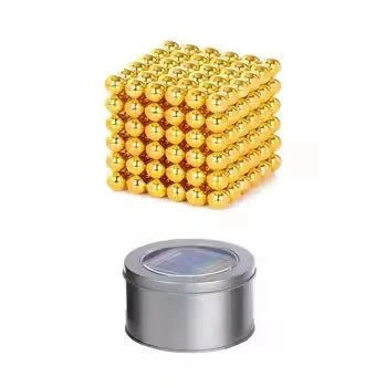 candytoys.ch 216 Mini Magnetkugeln Gold Grösse 4.9mm