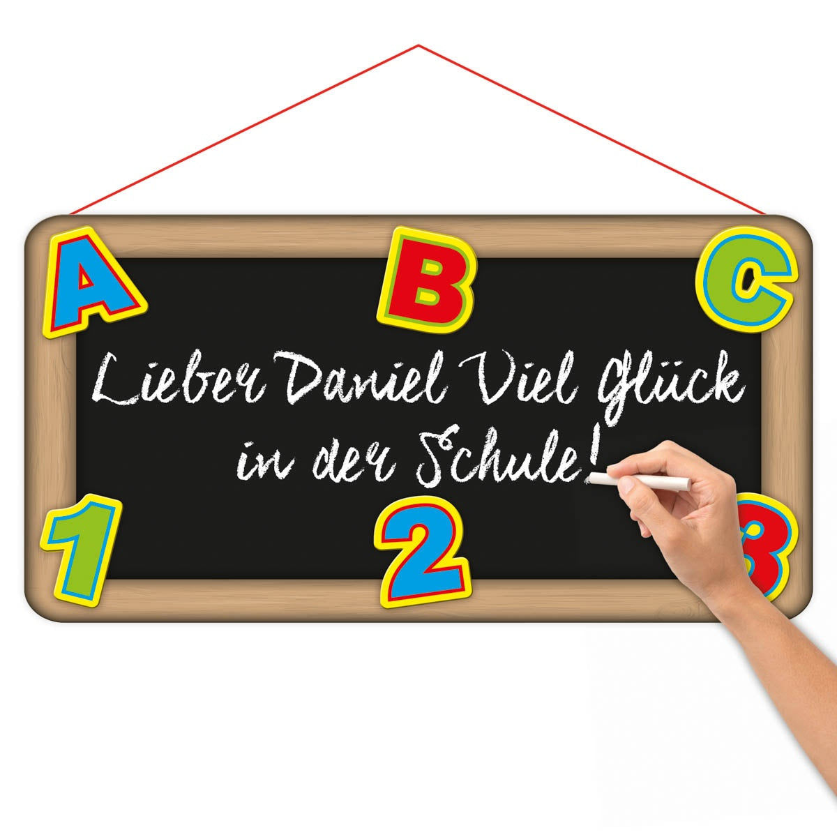 candytoys.ch 3 D Türschild Tafel zum Schulanfang - ca 55x28,5 cm candytoys.ch Switzerland