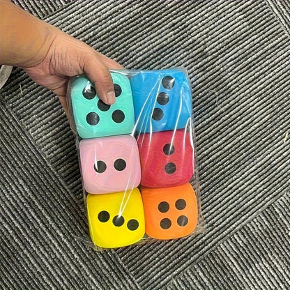 candytoys.ch 6-teiliges Großes Schaumstoff-Würfelset 3.7cm