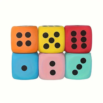candytoys.ch 6-teiliges Großes Schaumstoff-Würfelset 3.7cm