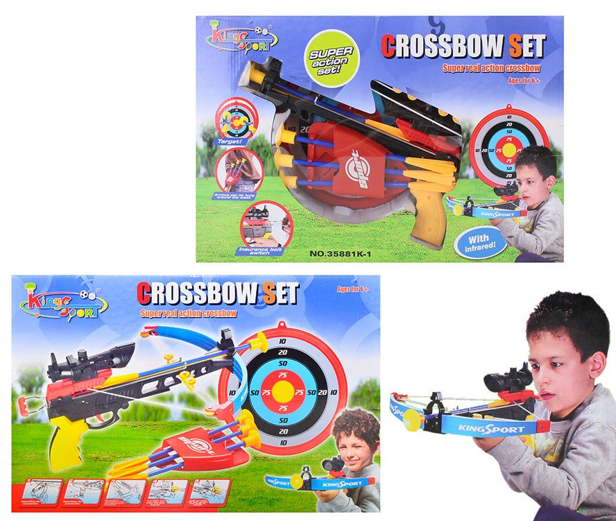 candytoys.ch Armbrust mit Köcher und Zielscheibe - in Box ca 51x33x6,5cm candytoys.ch Switzerland