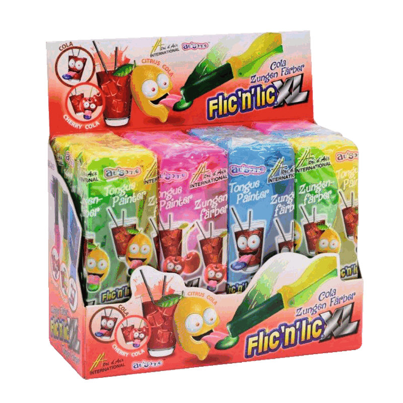 candytoys.ch au’some Flic’n’ Lic XL Zungenfärber 12 Stück im Karton candytoys.ch Switzerland