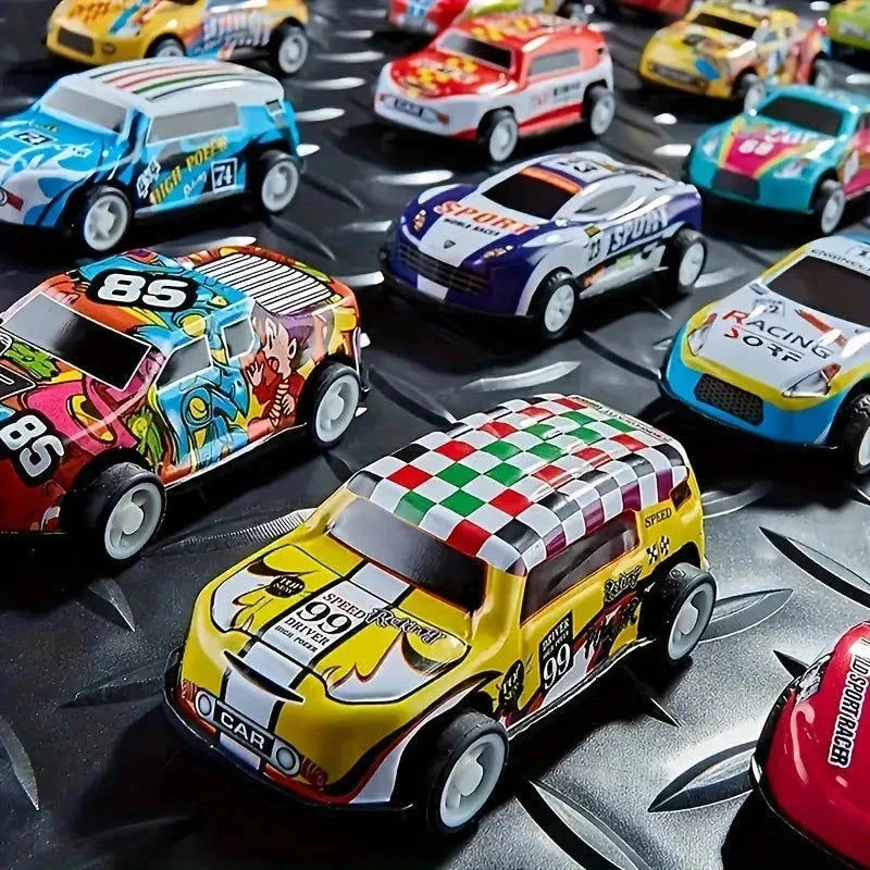 candytoys.ch Aufbewahrungsbox mit 50 Mini Autos