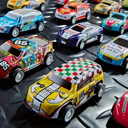 candytoys.ch Aufbewahrungsbox mit 50 Mini Autos