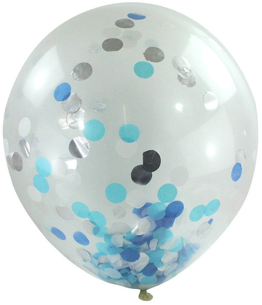candytoys.ch Ballon gefüllt mit Konfetti hellblau ca 180/200 cm Umfang candytoys.ch Switzerland