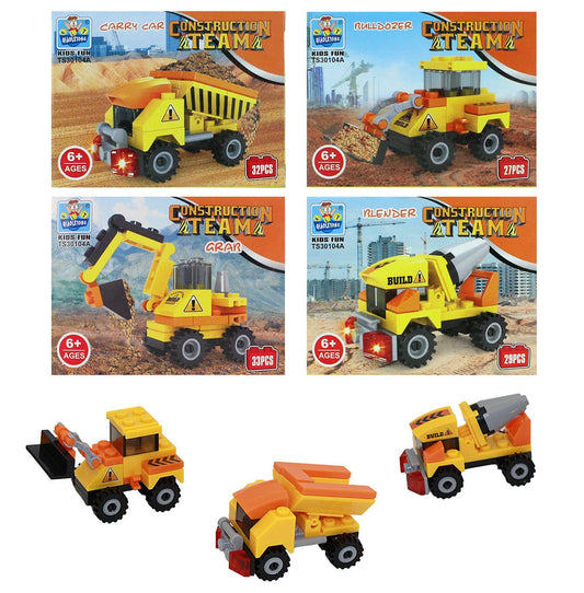 candytoys.ch Bausatz Baufahrzeuge 4-fach sortiert in Box ca 9,5x7,5x5cm candytoys.ch Switzerland