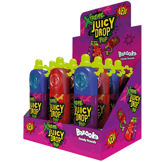 candytoys.ch Bazooka Juicy Drop Pop Xtreme Sour 12 Stück im Karton candytoys.ch Switzerland