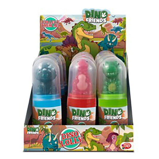 candytoys.ch BIP Dino Friends 3D Dino Lolly 12 Stück im Karton candytoys.ch Switzerland