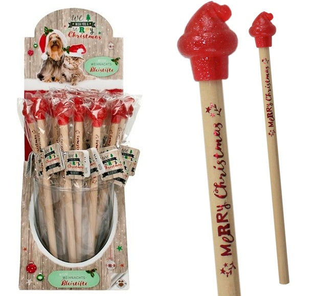 candytoys.ch Bleistift mit Radierer MERRY CHRISTMAS - ca 19cm candytoys.ch Switzerland
