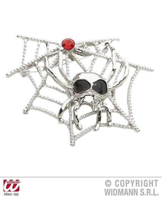 candytoys.ch Brosche mit Spinne und Spinnennetz ca 5,5x4,5cm candytoys.ch Switzerland