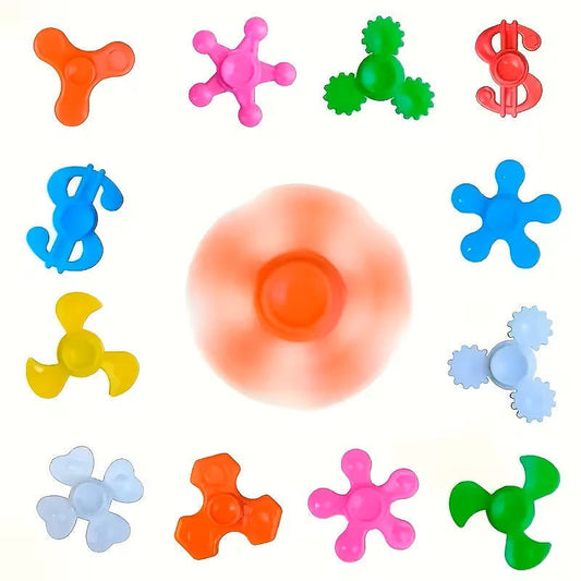 candytoys.ch Bunte Mini-Gyros im Kombi-Pack - 4 Stück Finger-Spielzeug