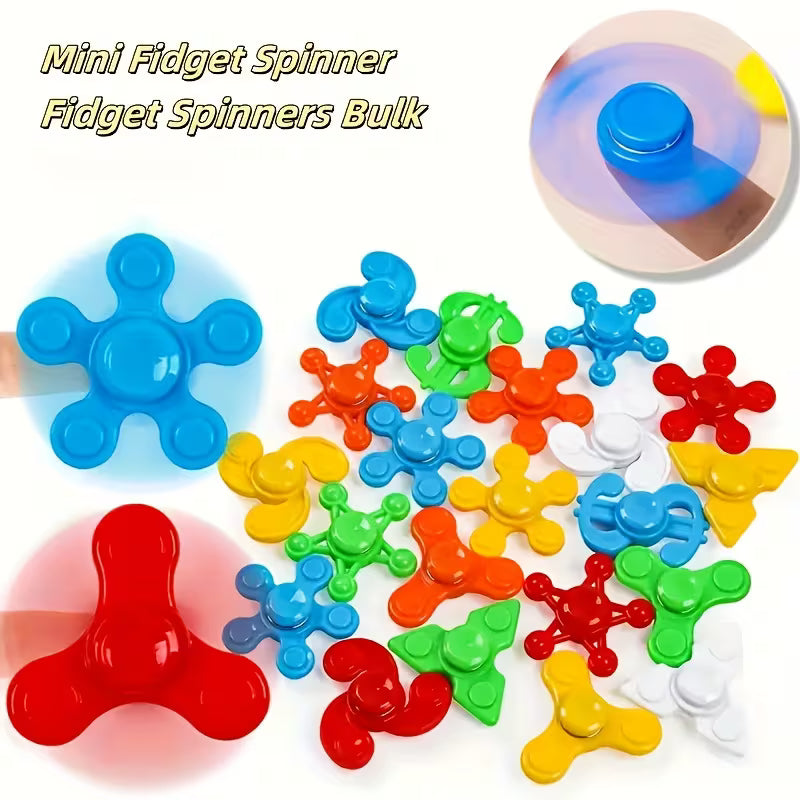 candytoys.ch Bunte Mini-Gyros im Kombi-Pack - 4 Stück Finger-Spielzeug