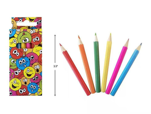 candytoys.ch Buntstift mit Lachgesicht 6 Stück in Packung ca 9 cm candytoys.ch Switzerland