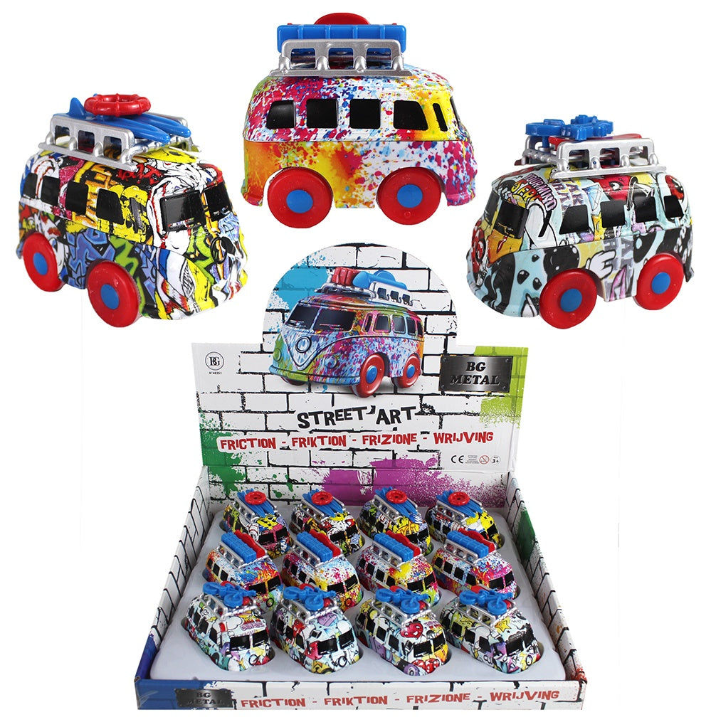 candytoys.ch Bus Hippie 3-fach sortiert METALL ca 9cm candytoys.ch Switzerland
