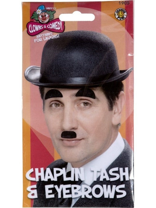 candytoys.ch Chaplin Bart und Augenbrauen an Karte ca 19x10,5cm candytoys.ch Switzerland