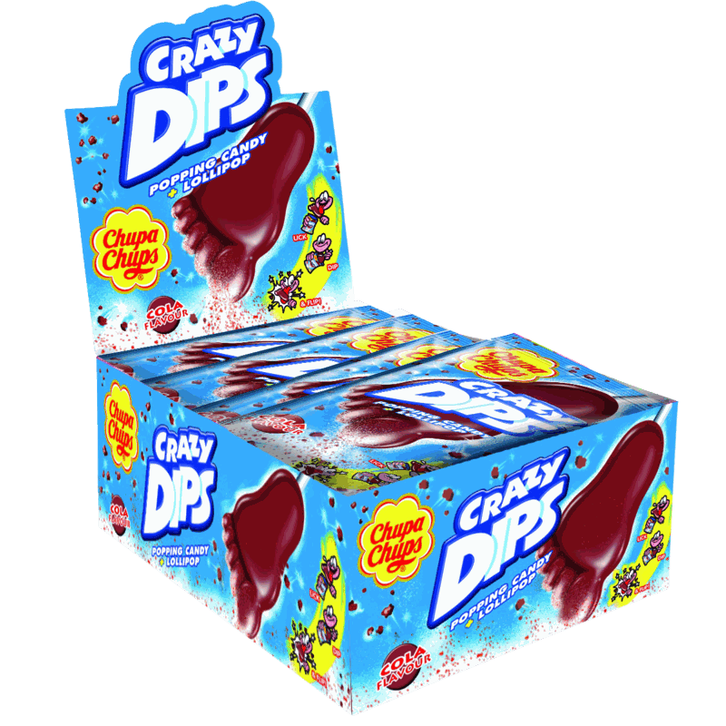 candytoys.ch Chupa Chups  Crazy Dips Cola  24 Stück im Karton candytoys.ch Switzerland