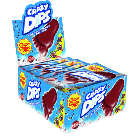 candytoys.ch Chupa Chups  Crazy Dips Cola  24 Stück im Karton candytoys.ch Switzerland