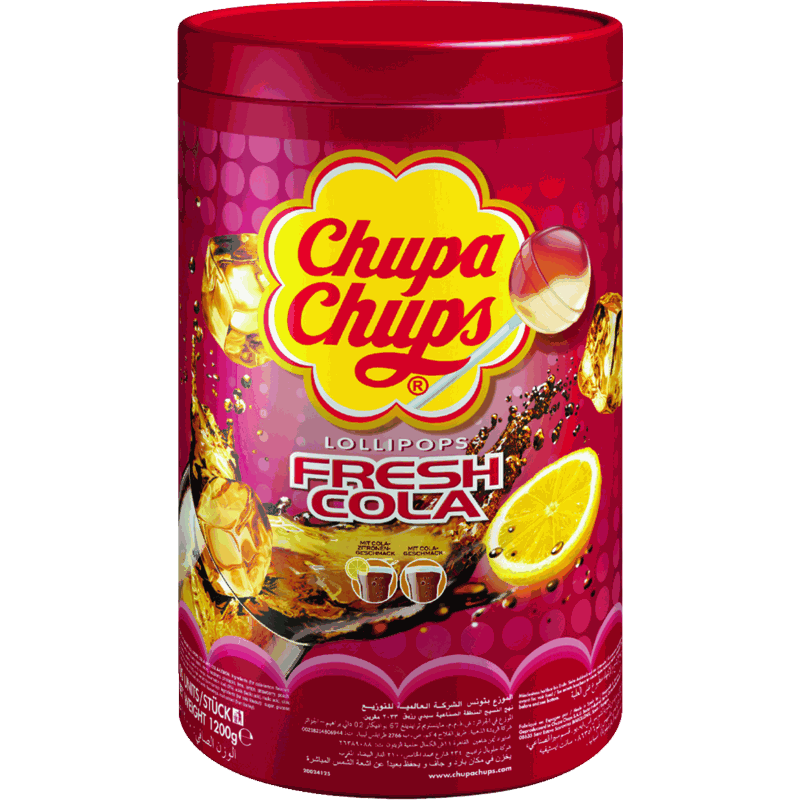 candytoys.ch Chupa Chups  Fresh Cola  100 Stück in der Dose candytoys.ch Switzerland