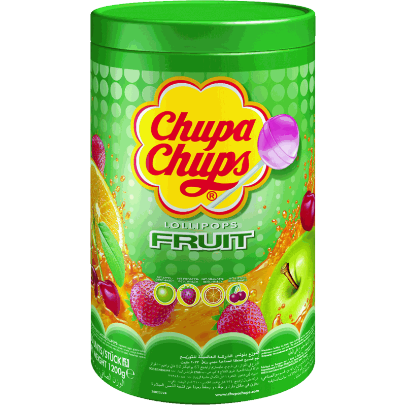 candytoys.ch Chupa Chups  Frucht  100 Stück in der Dose candytoys.ch Switzerland
