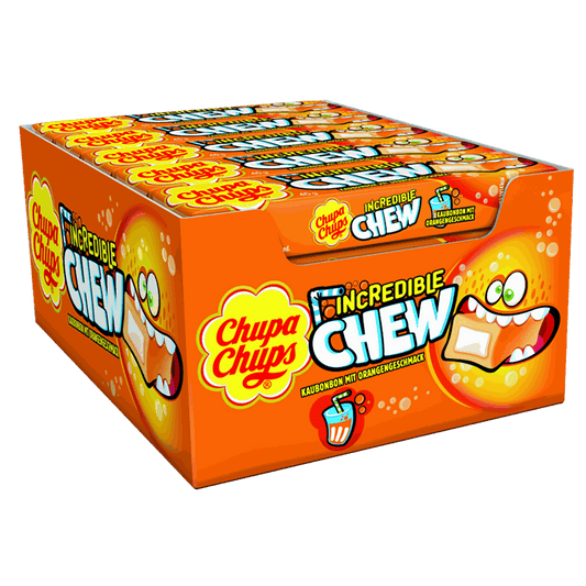 candytoys.ch Chupa Chups Incredible Chew Orange 20 Stück im Karton candytoys.ch Switzerland