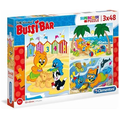 candytoys.ch Clementoni 25244 Bussi Bär - Supercolor Puzzle, 3 x 48 Teile candytoys.ch Switzerland