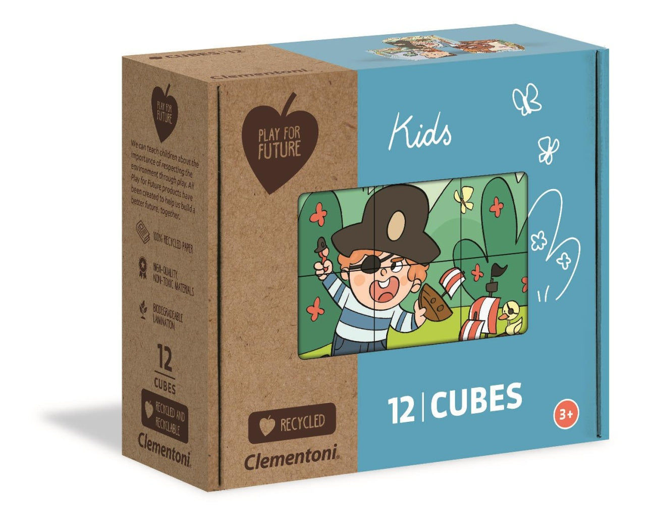 candytoys.ch Clementoni 45005 - Kinder-Würfelpuzzle, 12 Teile candytoys.ch Switzerland