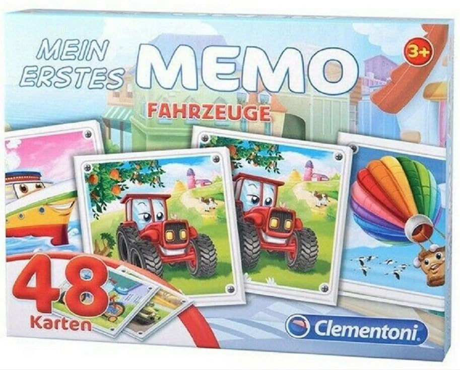candytoys.ch Clementoni Mein erstes Memo 48 Karten Fahrzeuge Memory candytoys.ch Switzerland