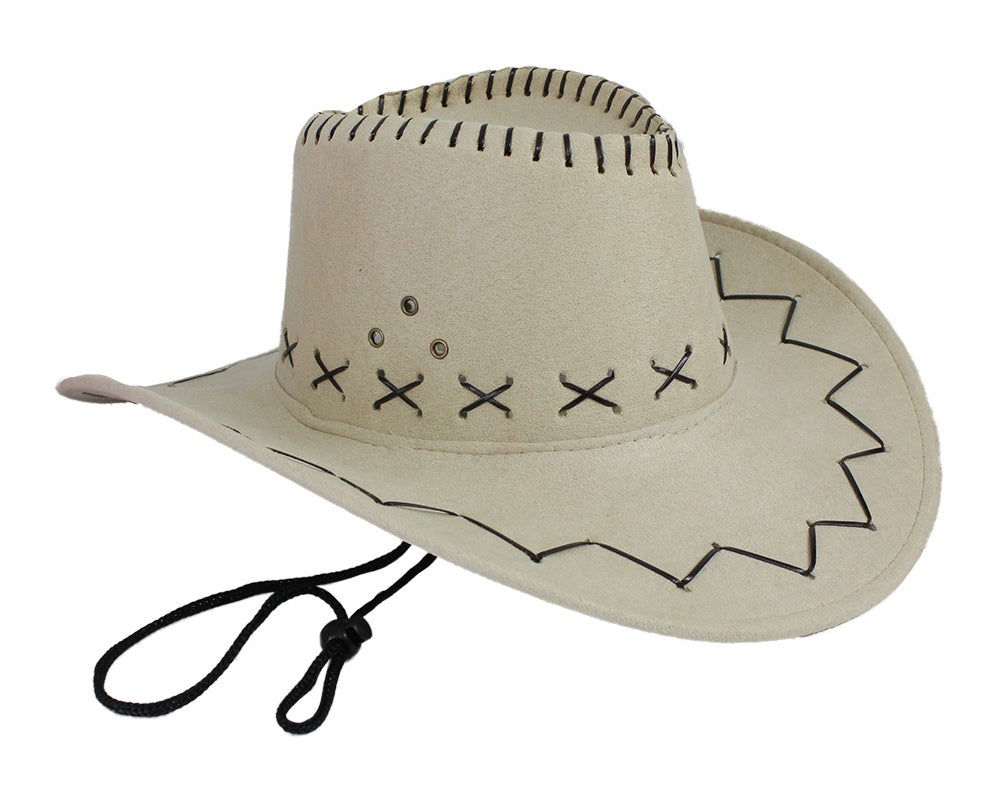 candytoys.ch Cowboyhut beige Velourlederoptik candytoys.ch Switzerland