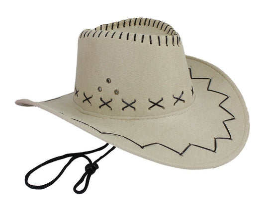 candytoys.ch Cowboyhut beige Velourlederoptik candytoys.ch Switzerland