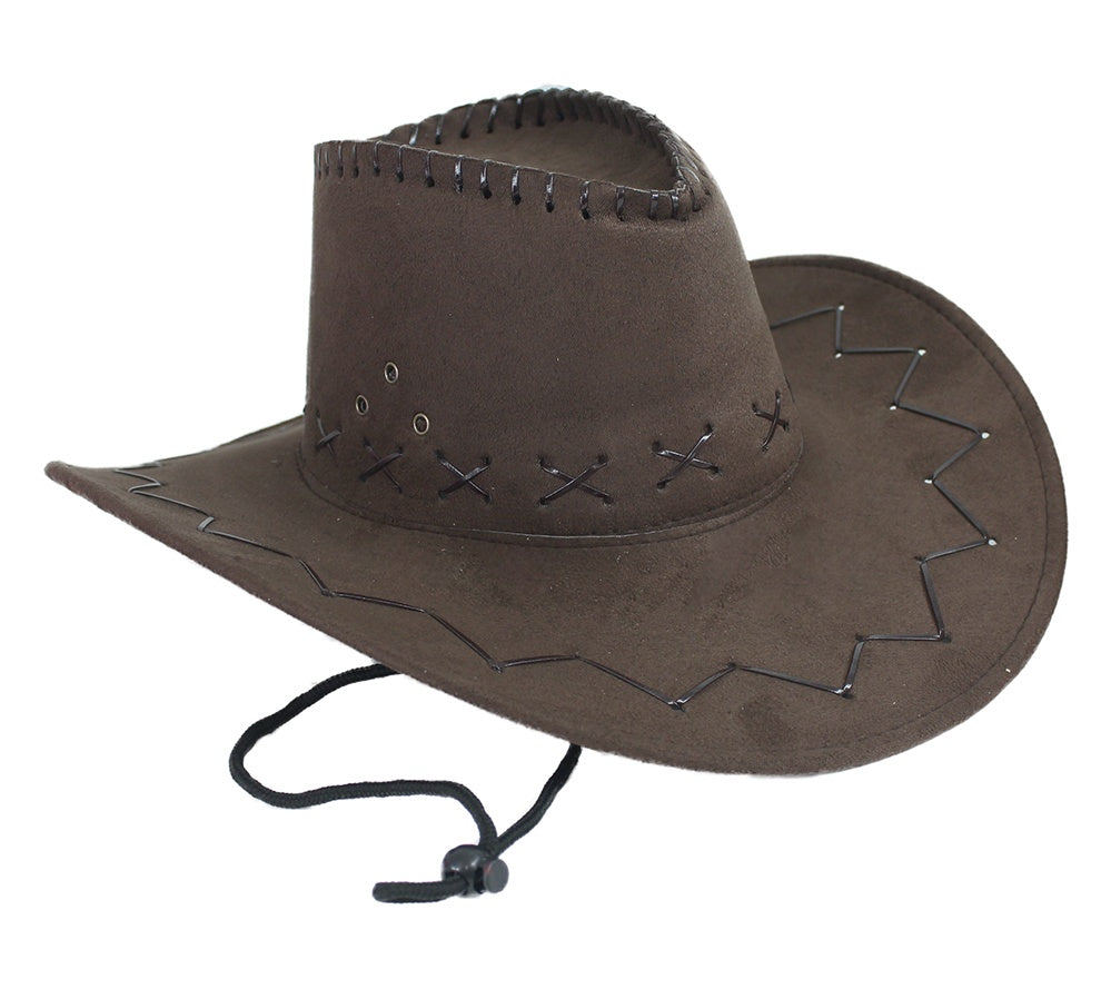 candytoys.ch Cowboyhut braun Velourlederoptik candytoys.ch Switzerland