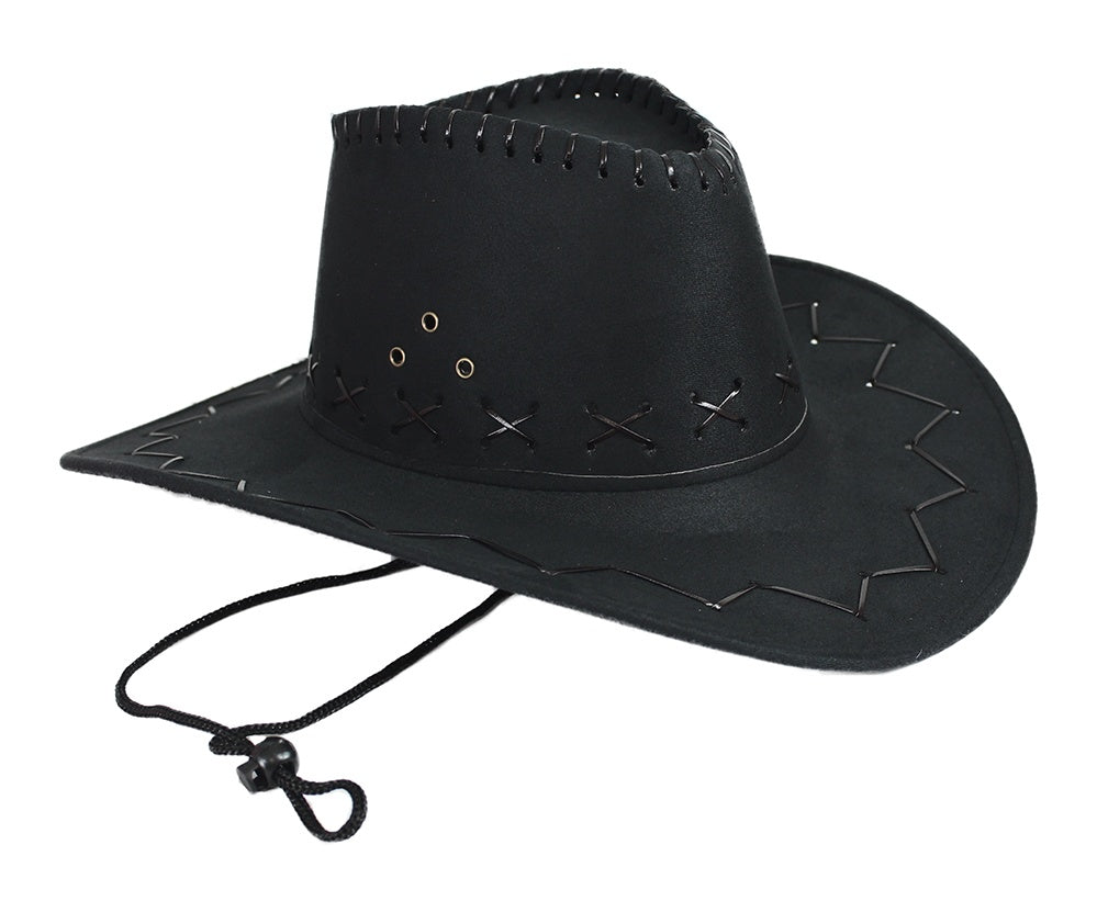 candytoys.ch Cowboyhut schwarz Velourlederoptik candytoys.ch Switzerland