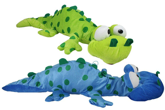 candytoys.ch Dino liegend, Glubschaugen, 2-farbig sortiert ca 90 cm candytoys.ch Switzerland