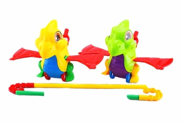 candytoys.ch Dinosaurier am Stab 2 Farben sortiert ca 19x24 cm candytoys.ch Switzerland