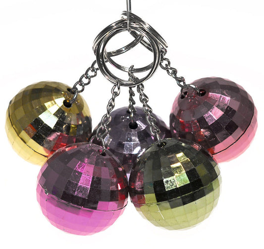 candytoys.ch Discokugel Schlüsselkette, 4-fach sortiert, 12 Stück an Kart candytoys.ch Switzerland