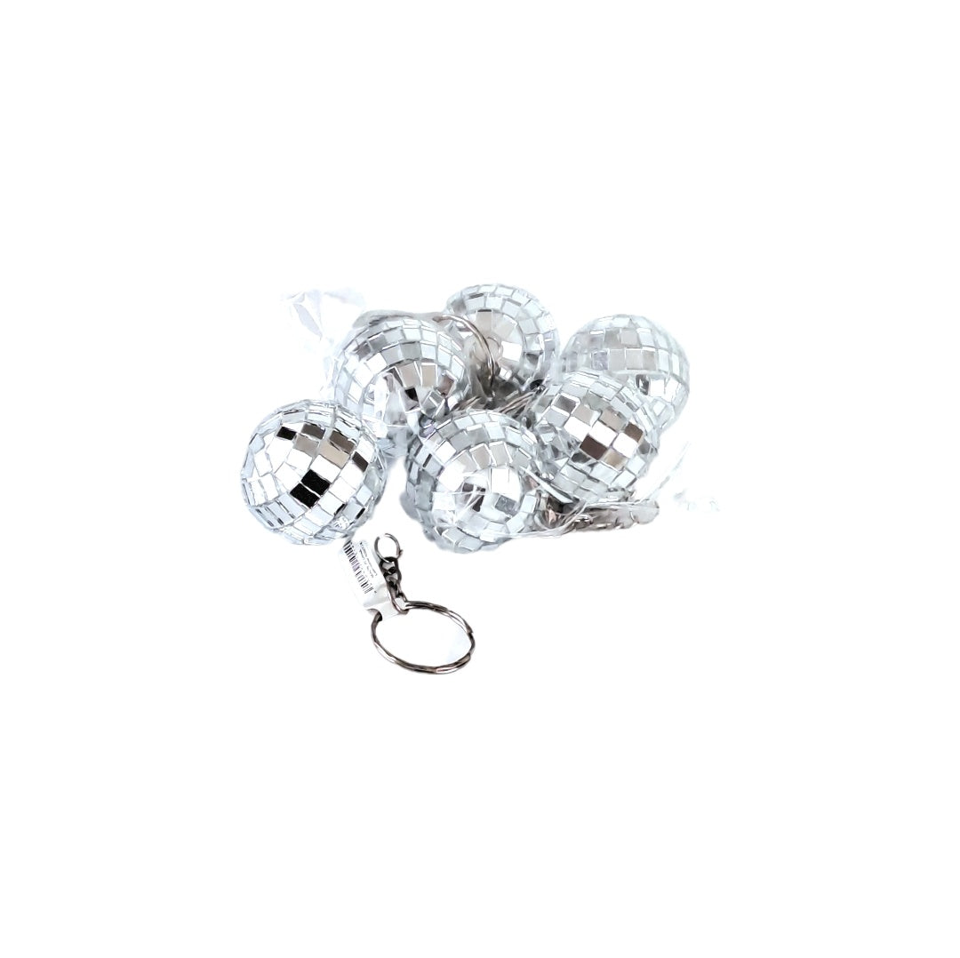 candytoys.ch Diskokugel an Schlüsselanhänger silber Ø ca 33 mm candytoys.ch Switzerland