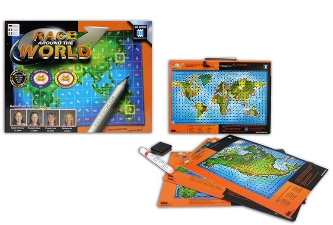 candytoys.ch Dr Wood ,Race around the World' in Box ca 31,5x24x4cm candytoys.ch Switzerland