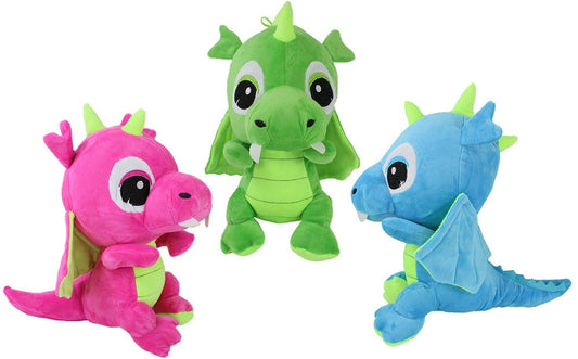 candytoys.ch Drache sitzend 3-farbig sortiert ca 30 cm candytoys.ch Switzerland