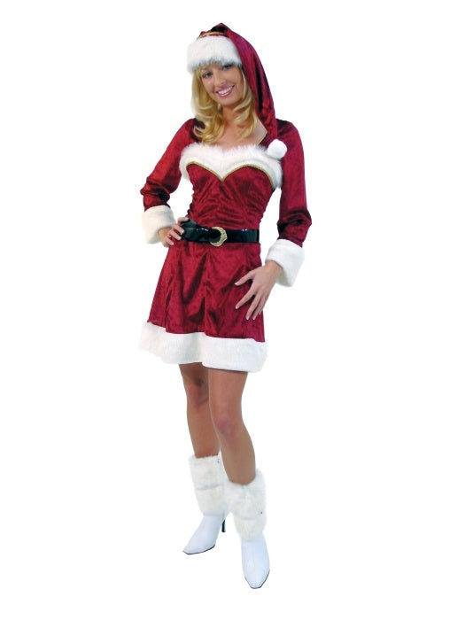 candytoys.ch elegantes Weihnachtskleid mit Mütze und Gürtel Größe: 40/42 candytoys.ch Switzerland