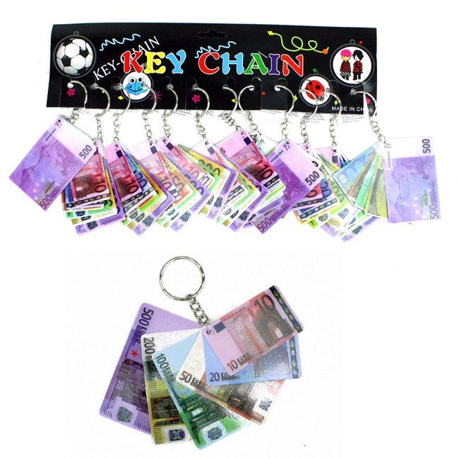 candytoys.ch Euro Banknoten Kunststoff an Schlüsselanhänger - ca 6,5cm candytoys.ch Switzerland