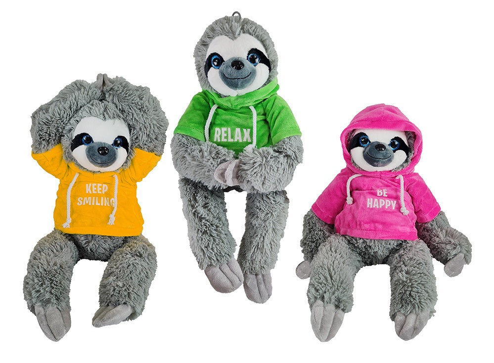 candytoys.ch Faultier mit Pullover 3-fach sortiert - ca 30/50cm candytoys.ch Switzerland