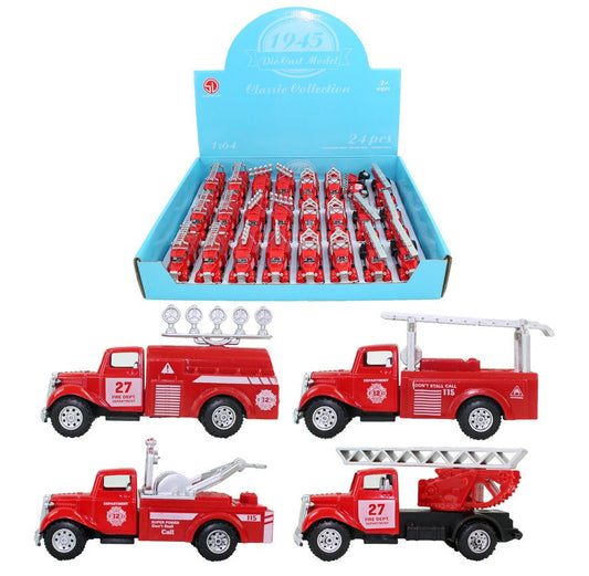 candytoys.ch Feuerwehrauto Metall/Kunststoff 4 fach sortiert ca 8,5 cm candytoys.ch Switzerland